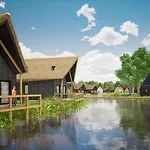 Spacious Holiday Home With Sauna, On A Holiday Park, North Sea Beach At 1 2 Km